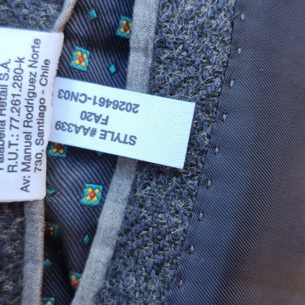 J CREW Ludlow Recent Dark‎ Grey Tweed Weave Blend Moon 44 R Slim Mens Sport Coat - Picture 10 of 10